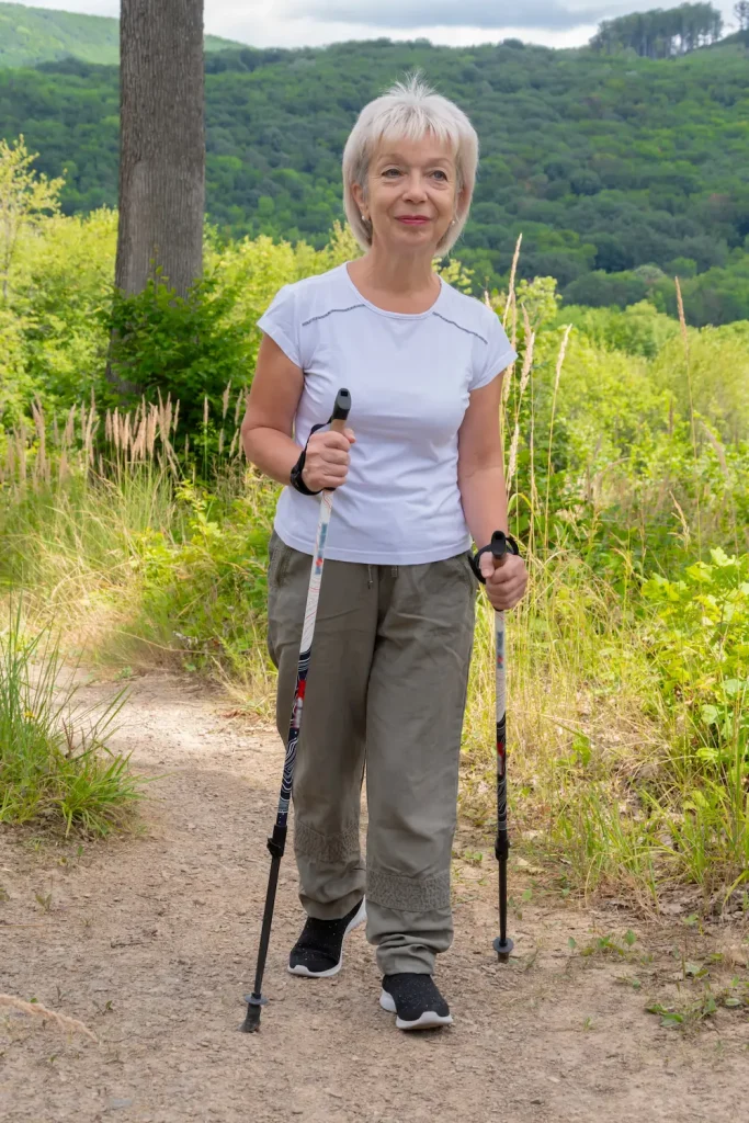 Woman hiking